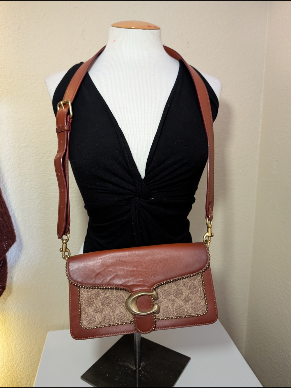 archival drip | Coach Tabby 26 | riveted + signature canvas crossbody purse - Picture 5 of 8
